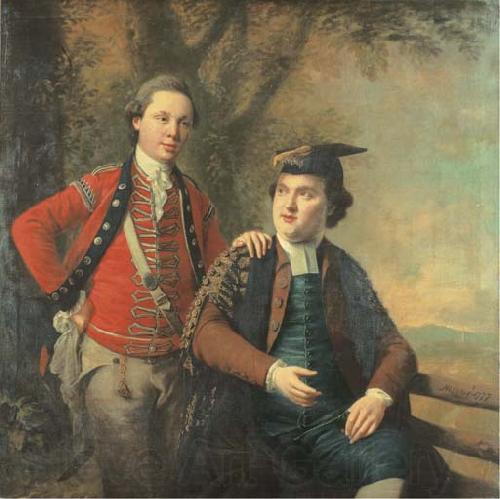 royal academy Double portrait of General Richard Wilford of the British Army and his contemporary Sir Levett Hanson Norge oil painting art